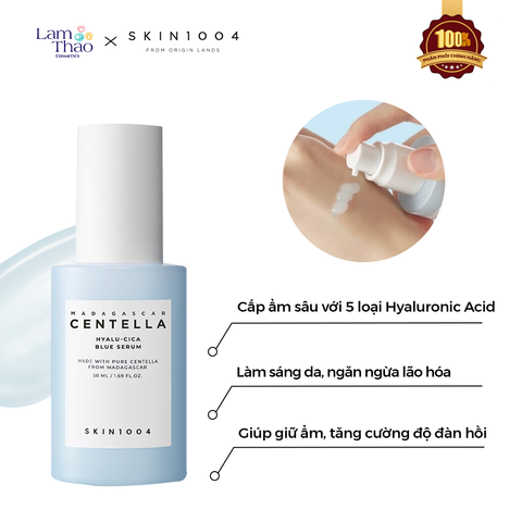  Tinh Chất Làm Dịu, Sáng Da Skin1004 Madagascar Centella Hyalu-Cica Blue Serum 