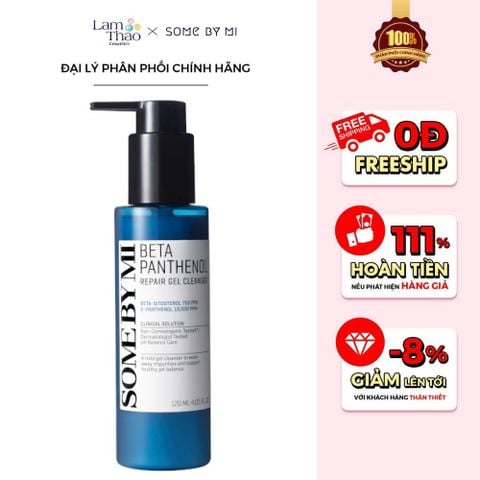  Gel Rửa Mặt Phục Hồi Dịu Da Dành Cho Da Nhạy Cảm Some By Mi Beta Panthenol Repair Gel Cleanser 