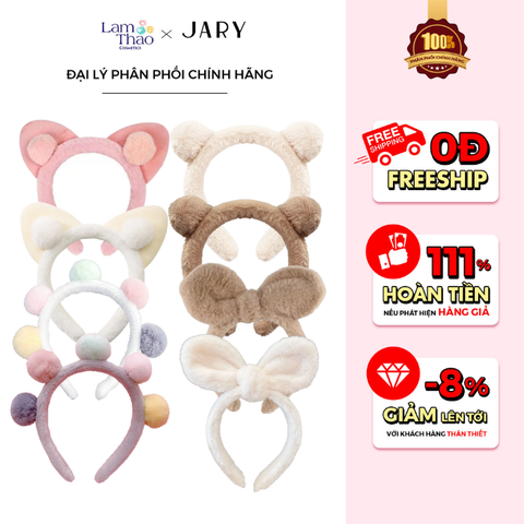  Băng Đô Cài Tóc Sắc Màu Jary 