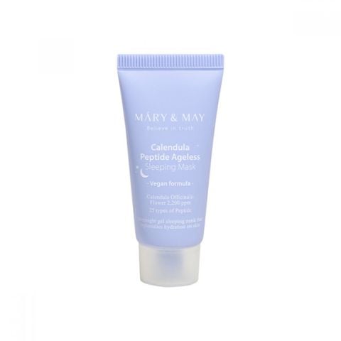  Mặt Nạ Ngủ Cấp Ẩm Sâu Phục Hồi Và Chống Lão Hóa Mary & May Calendula Peptide Ageless Sleeping Mask 