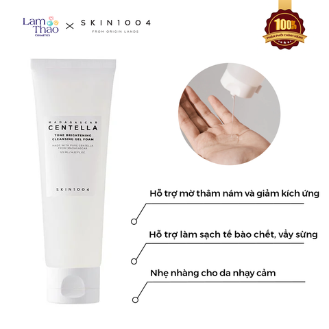  Sữa Rửa Mặt Rau Má Dưỡng Sáng Da Skin1004 Madagascar Centella Tone Brightening Cleansing Gel Foam 