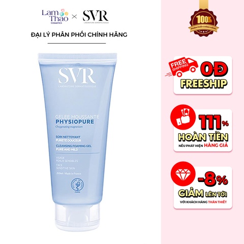  Gel Rửa Mặt Cho Da Nhạy Cảm SVR Physiopure Gelee Moussante 