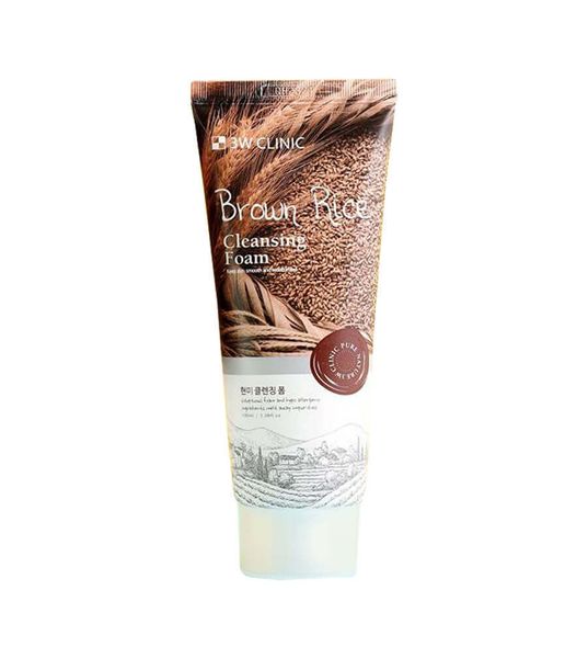 Sữa Rửa Mặt Chiết Xuất Gạo Nâu 3W Clinic Brown Rice Cleansing Foam