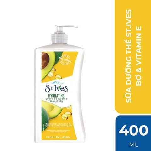  [MUA 2 SP ST.IVES BẤT KÌ TẶNG 1 GẤU BÔNG CAPYBARA]  Sữa Dưỡng Thể Toàn Thân ST.Ives Body Lotion 