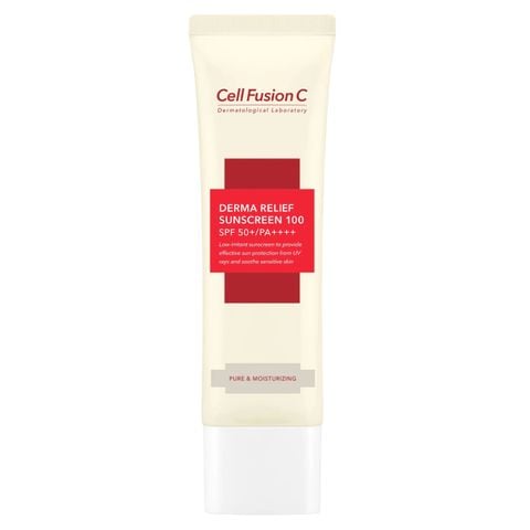  Kem Chống Nắng Thuần Vật Lý An Toàn Mọi Loại Da Cell Fusion C Derma Relief Sunscreen 100 SPF50+/PA++++ 
