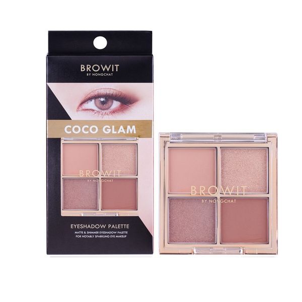 Bảng Phấn Mắt Browit Coco Glam Eyeshadow Palette 4 Ô Màu