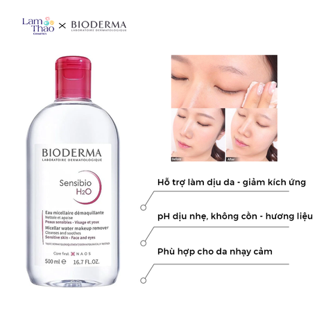  Nước Tẩy Trang Dành Cho Da Nhạy Cảm Bioderma Makeup Remover Micellar Water 