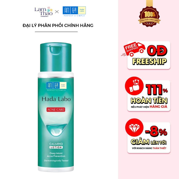 Dung Dịch Dưỡng Ẩm Cho Da Mụn Và Nhạy Cảm Hada Labo Acne Care Calming Lotion