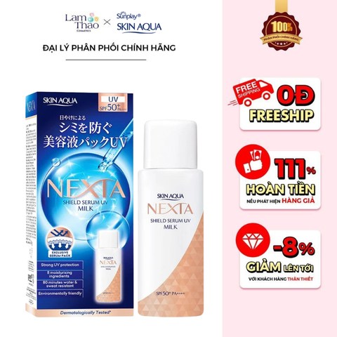  Tinh Chất Chống Nắng Dạng Sữa Sunplay Skin Aqua Nexta Shield Serum UV Milk SPF 50+ PA++++ 