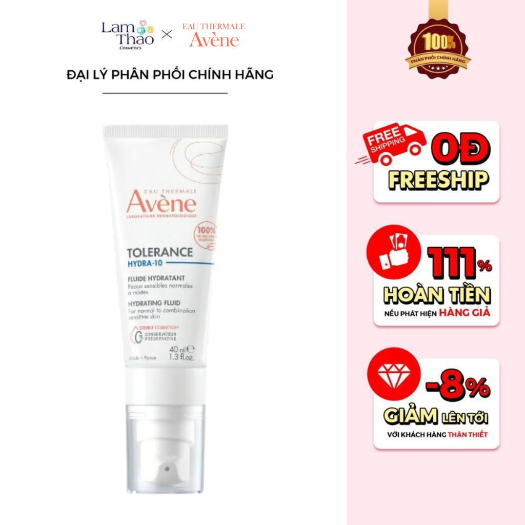 Sữa Dưỡng Ẩm Cho Da Thường Và Da Hỗn Hợp Avène Tolerance Hydra 10 Fluid