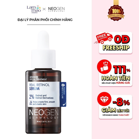  Tinh Chất Sinh Học Phục Hồi Da Neogen Dermalogy Real Retinol Serum 