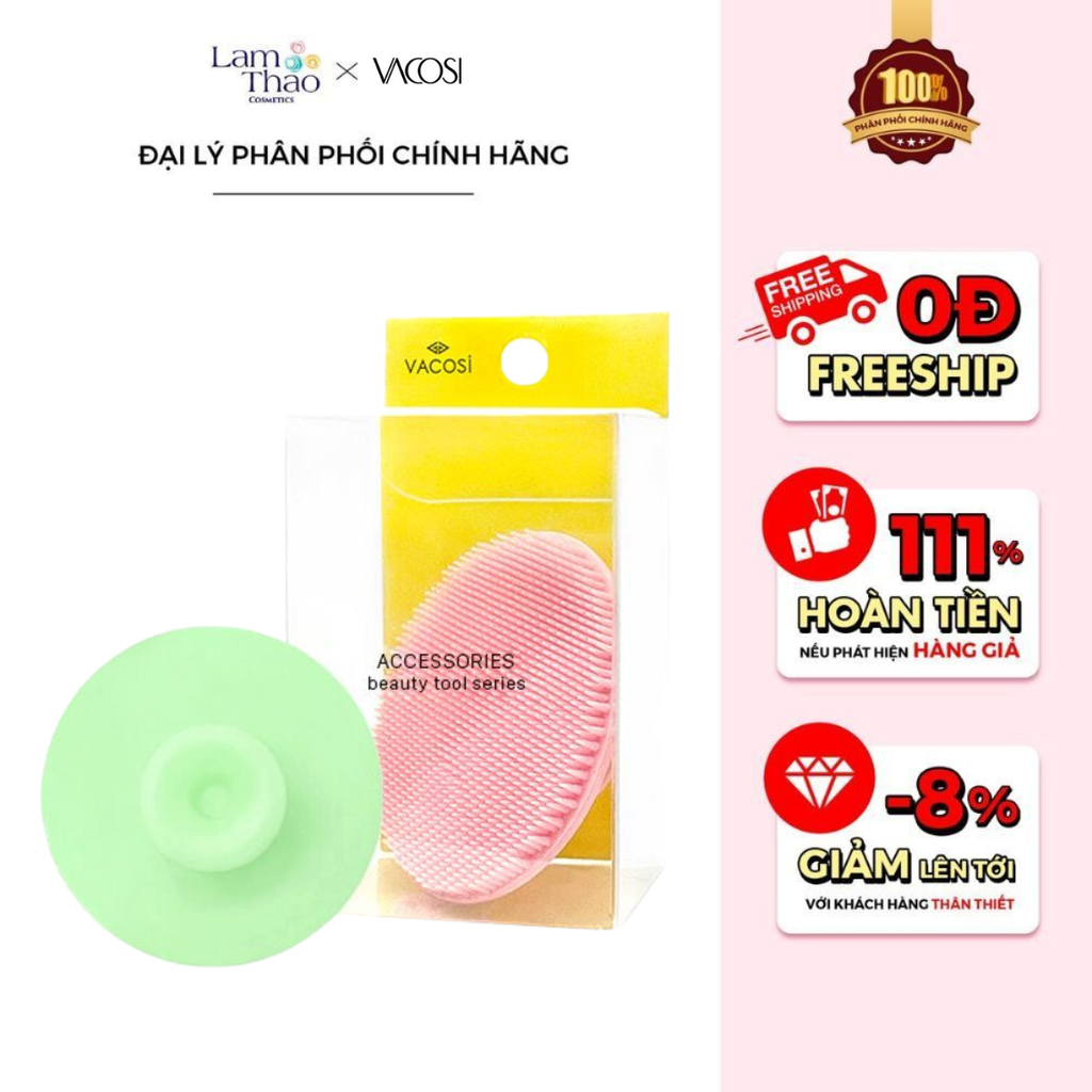 Miếng Rửa Mặt Silicone Vacosi Silicone Cleansing Pad