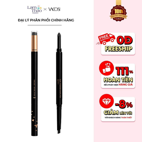  Chì Kẻ Mày Định Hình Đa Năng Vacosi Dual Eyebrow Shape Pen 