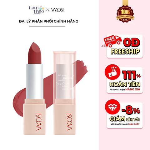  Son Thỏi Lì Vacosi Tropical Matte Lipstick 