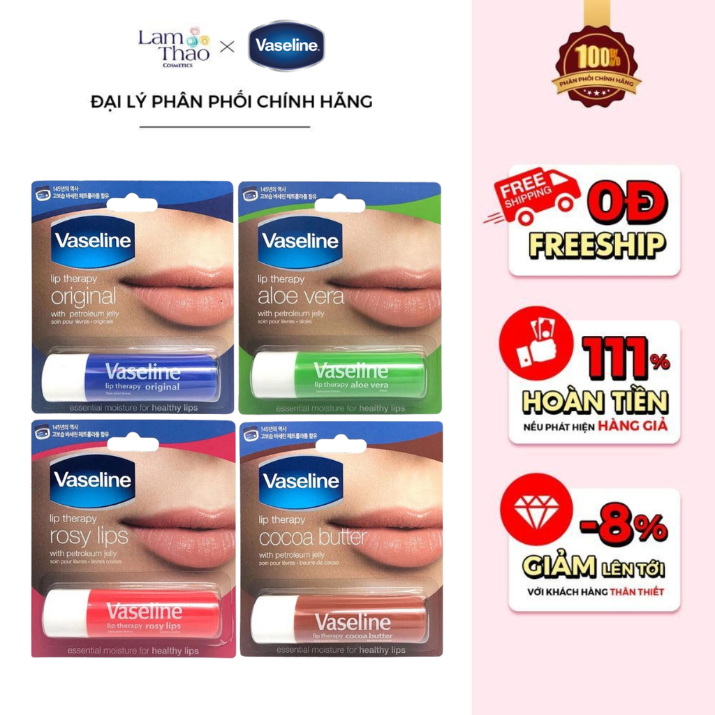 Son Dưỡng Thỏi Mềm Môi Vaseline Lip Therapy