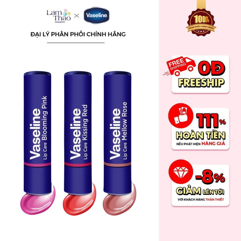  Son Dưỡng Môi Có Màu Vaseline Lip Care 