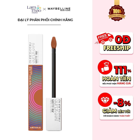  Son Kem Lì 16h Lâu Trôi Maybelline New York Superstay Matte Ink Music 