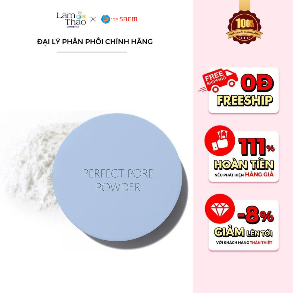 Phấn Phủ Kiềm Dầu The Saem Perfect Pore Powder