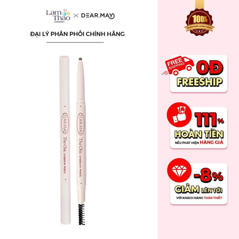  Chì Kẻ Mày Đầu Mảnh Dearmay The Chic Eyebrow Pencil 