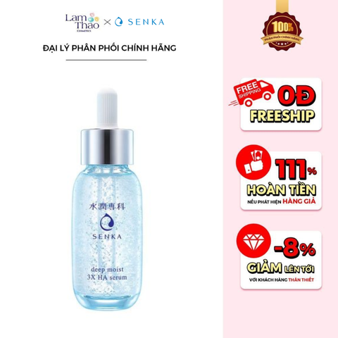  Tinh Chất Cấp Ẩm Chuyên Sâu Senka Deep Moist 3X HA Serum 