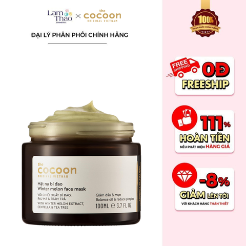  Mặt Nạ Bí Đao Giảm Dầu Và Mụn Cocoon Winter Melon Face Mask 