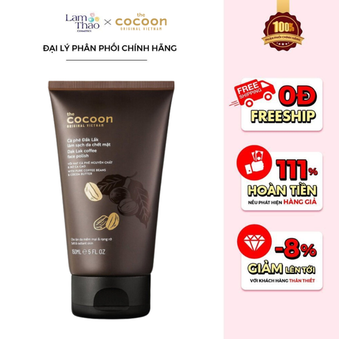  Tẩy Tế Bào Chết Mặt Cà Phê Đắk Lắk Cocoon Dak Lak Coffee Face Polish 