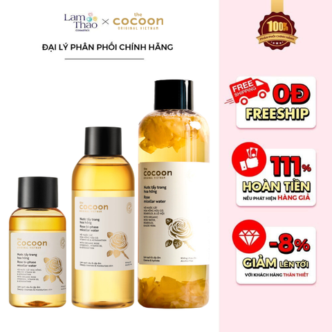  Nước Tẩy Trang Chiết Xuất Hoa Hồng Cocoon Rose Micellar Water 