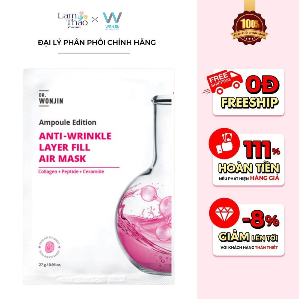 Mặt Nạ Siêu Tinh Chất Chống Lão Hóa Dr Wonjin Anti-Wrinkle Layer Fill Air Mask