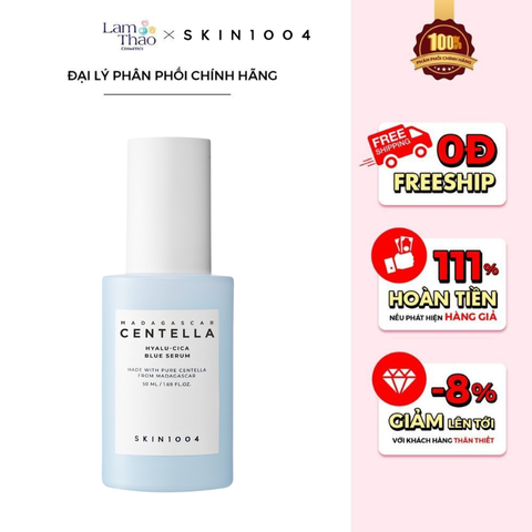  Tinh Chất Làm Dịu, Sáng Da Skin1004 Madagascar Centella Hyalu-Cica Blue Serum 