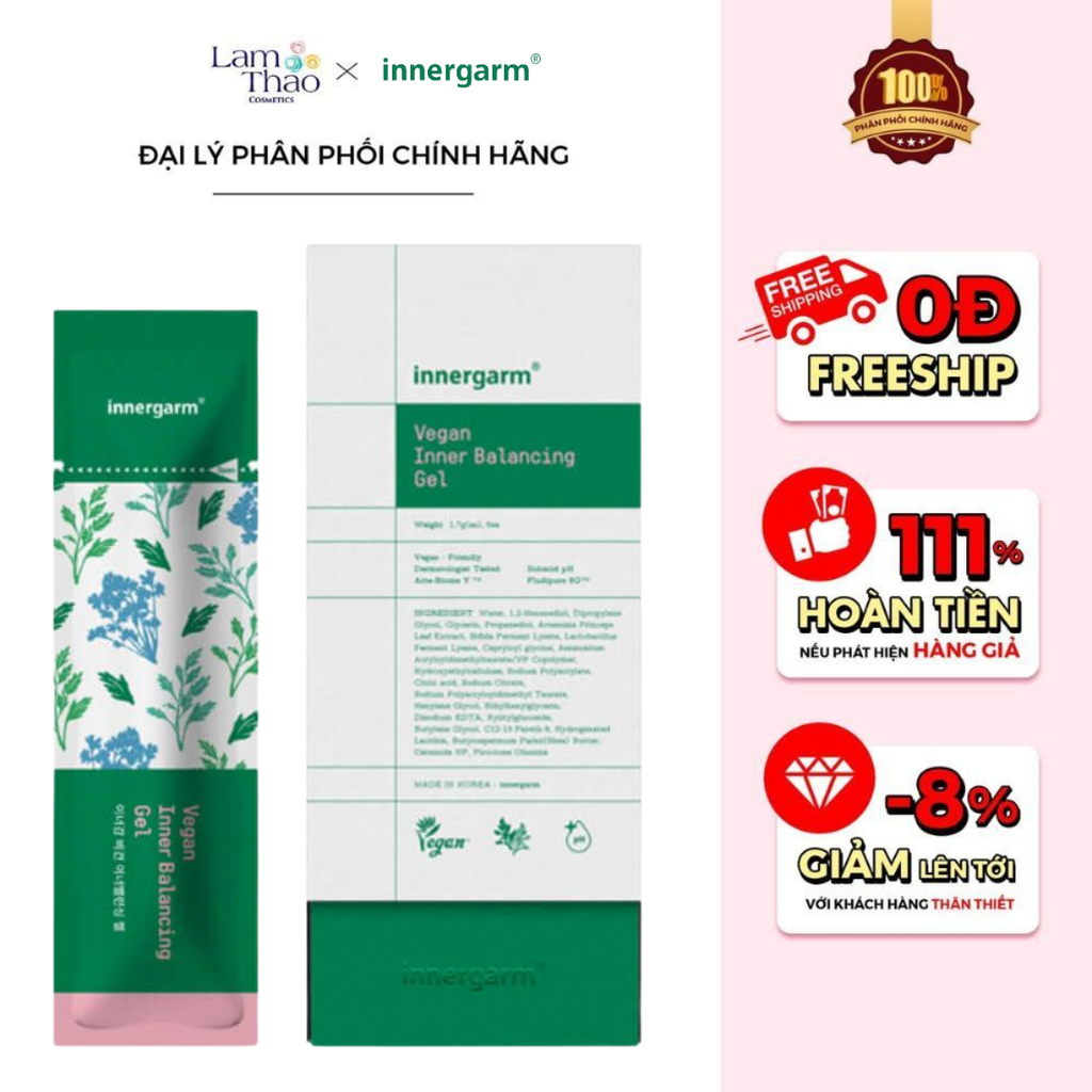 Đũa Thần Dung Dịch Gel Dưỡng Vùng Kín Wettrust Innergarm Vegan Inner Balancing Gel