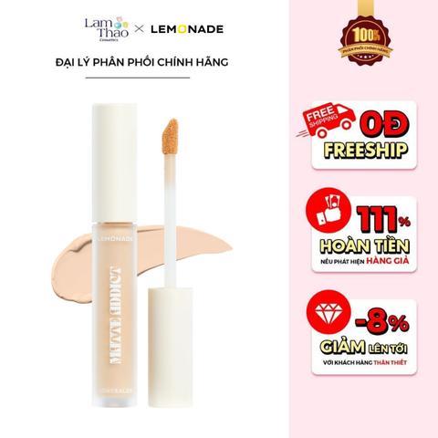  Kem Che Khuyết Điểm Kiềm Dầu Lemonade Matte Addict Concealer 