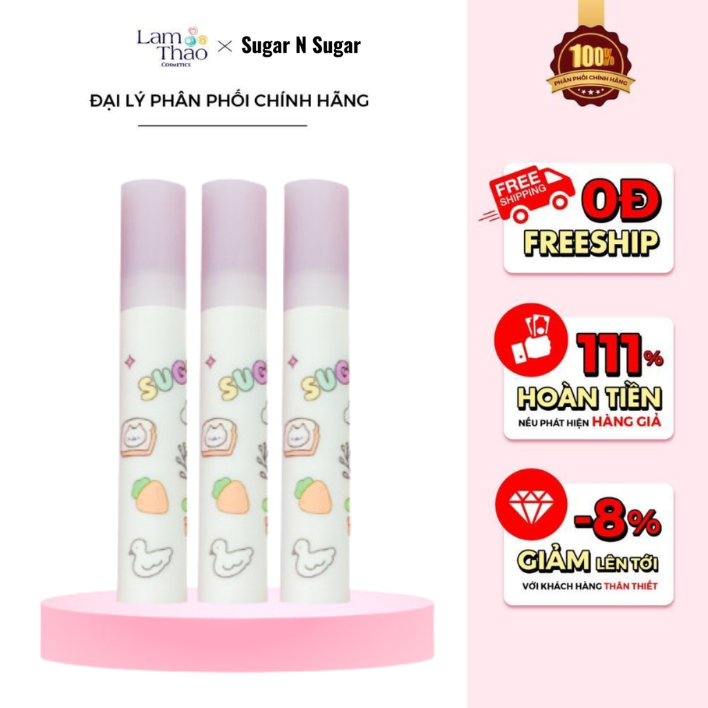 Son Kem Lì Mịn Sugar N Sugar Velvet Tint