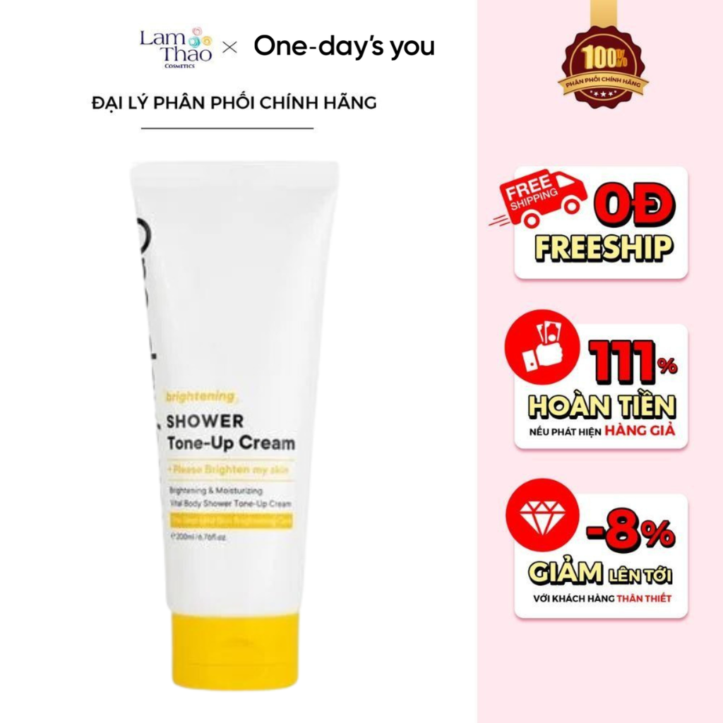 Sữa Tắm Trắng Da Nâng Tone One-day's You You Brightening Shower Tone-Up Cream