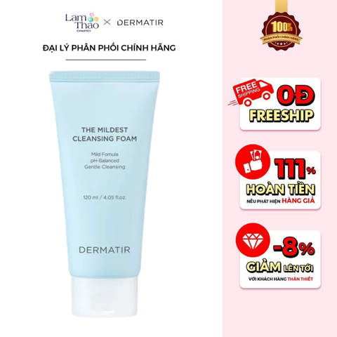  Sữa Rửa Mặt Tạo Bọt Dermatir The Mildest Cleansing Foam 