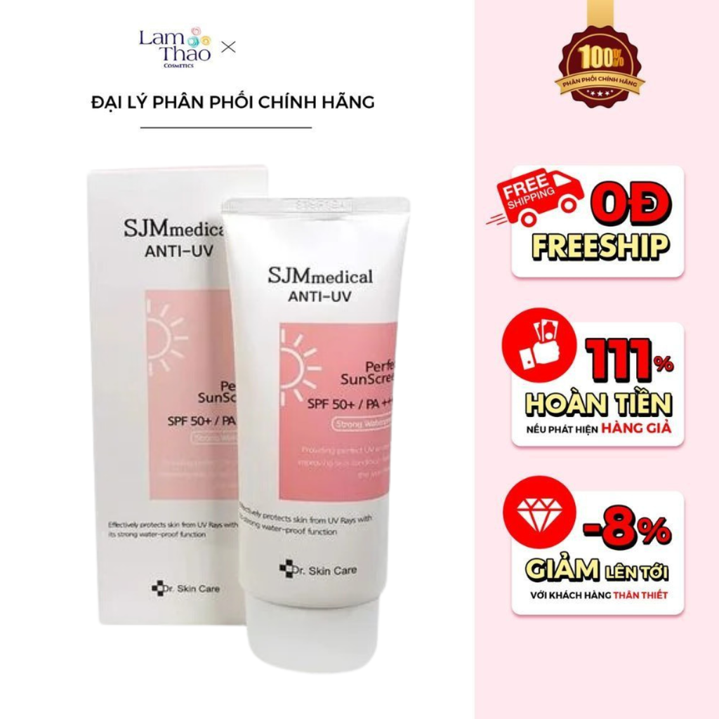 Kem Chống Nắng Dr.Skin Care SJMmedical Anti-Uv Perfect Sunscreen SPF 50+ PA++++