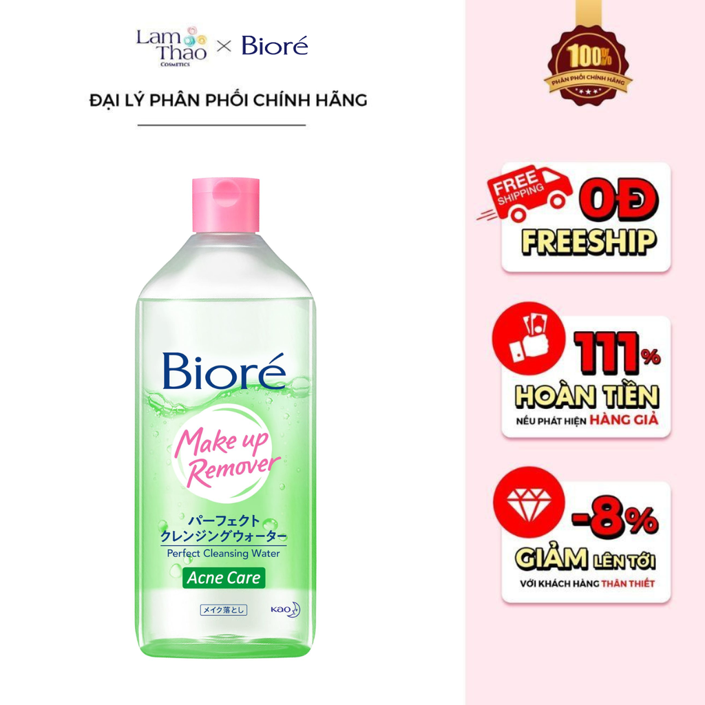 Nước Tẩy Trang Ngừa Mụn Bioré Makeup Remover Perfect Cleansing Water Acne Care