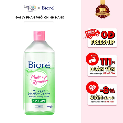  Nước Tẩy Trang Ngừa Mụn Bioré Makeup Remover Perfect Cleansing Water Acne Care 