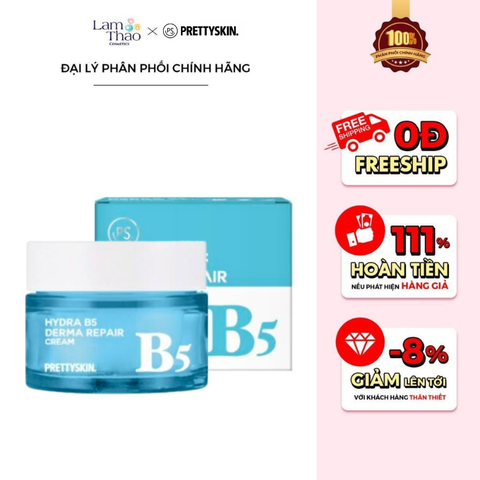  Kem Dưỡng Phục Hồi Trắng Da Pretty Skin Hydra B5 Derma Repair Cream 