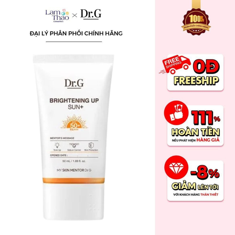  Kem Chống Nắng Dưỡng Sáng Da, Nâng Tone Tự Nhiên, Kiểm Soát Dầu Dr.G Brightening Up Sun SPF50+ PA+++ 