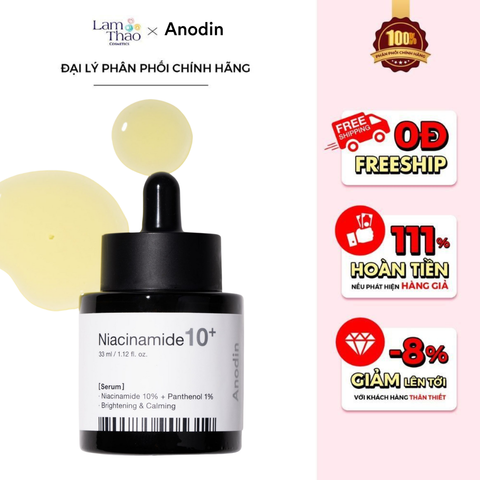  Tinh Chất Làm Trắng Và Thu Nhỏ Lỗ Chân Lông Anodin Niacinamide 10 Plus Serum 