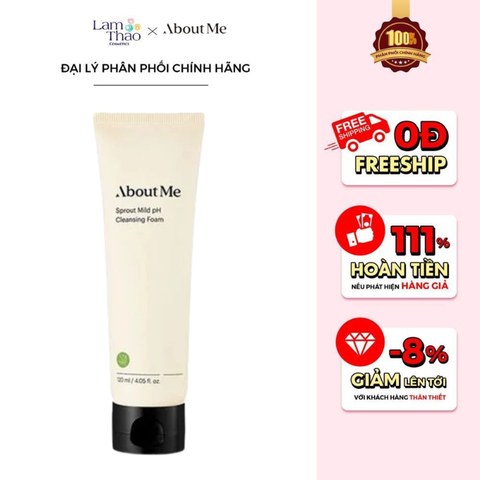  Sữa Rửa Mặt Tạo Bọt Dịu Nhẹ About Me Sprout Mild pH Cleansing Foam 