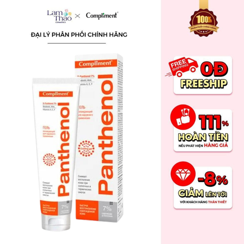  Gel Dưỡng Hỗ Trợ Phục Hồi Da Compliment Cooling Gel 7% Panthenol (B5) 