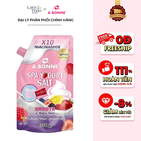  Muối Tắm Sữa Chua Làm Sáng & Mềm Mịn Da A Bonne Spa Yogurt Salt 