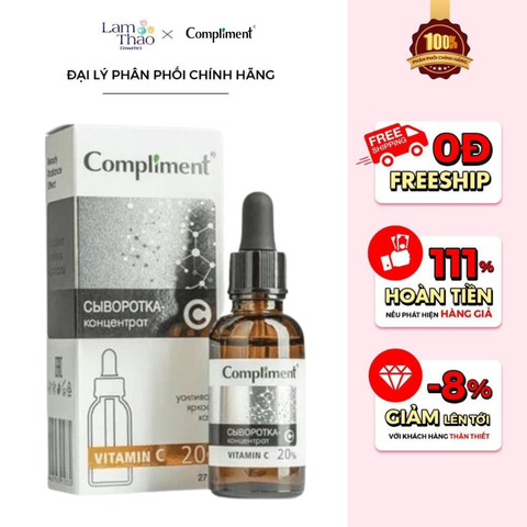 Tinh Chất Dưỡng Trắng Cô Đặc Compliment Vitamin C 20% 
