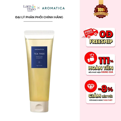  Dầu Gội Chiết Xuất Tràm Trà Aromatica Tea Tree Purifying Shampoo 