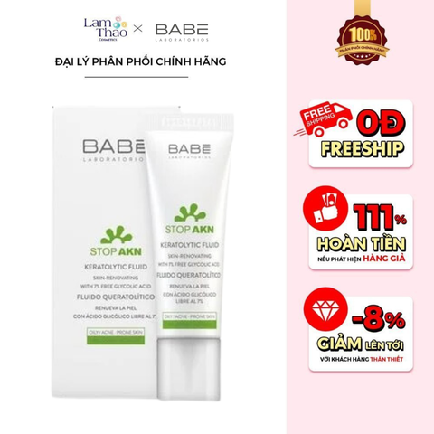  Tẩy Tế Bào Chết Chuyên Sâu Laboratorios BABE Stop AKN Keratolytic Fluid 