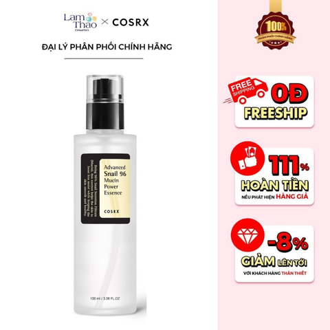  Tinh Chất Ốc Sên Giúp Dưỡng Ẩm Phục Hồi Da Cosrx Advanced Snail 96 Mucin Power Essence 