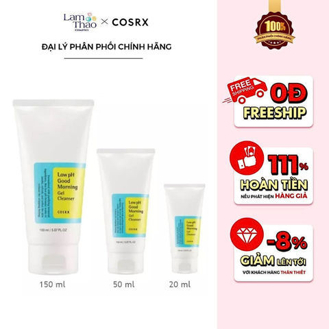  Sữa Rửa Mặt Dạng Gel Cosrx Low pH Good Morning Gel Cleanser 