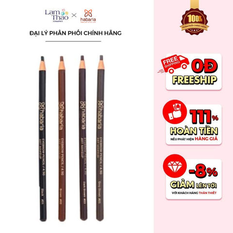  Chì Xé Kẻ Mày Habaria Eyebrow Pencil 