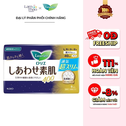  Băng Vệ Sinh Siêu Mềm Laurier Happy Skin 